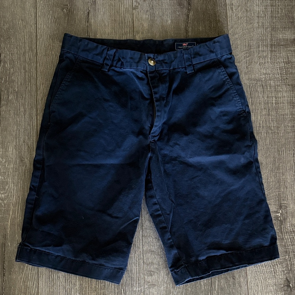 Vineyard Vines by Shep & Ian Boys Navy Blue Chino Shorts Size 14